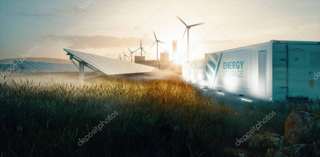 Solar array feeding a battery system to increase self-consumption